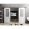 Sartodoors Sturdy Dbl Barn Door 48 x 96in W/, White Silk W/ Frosted Glass, SS 13FT Rail Hangers Heavy Set LUCIA8822DB-S-WS-4896 - alternate 3